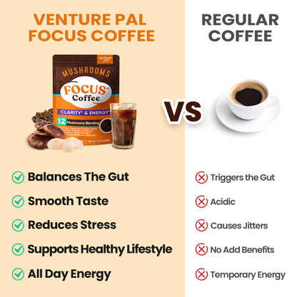 12 Mushrooms Focus Coffee - 40 Servings