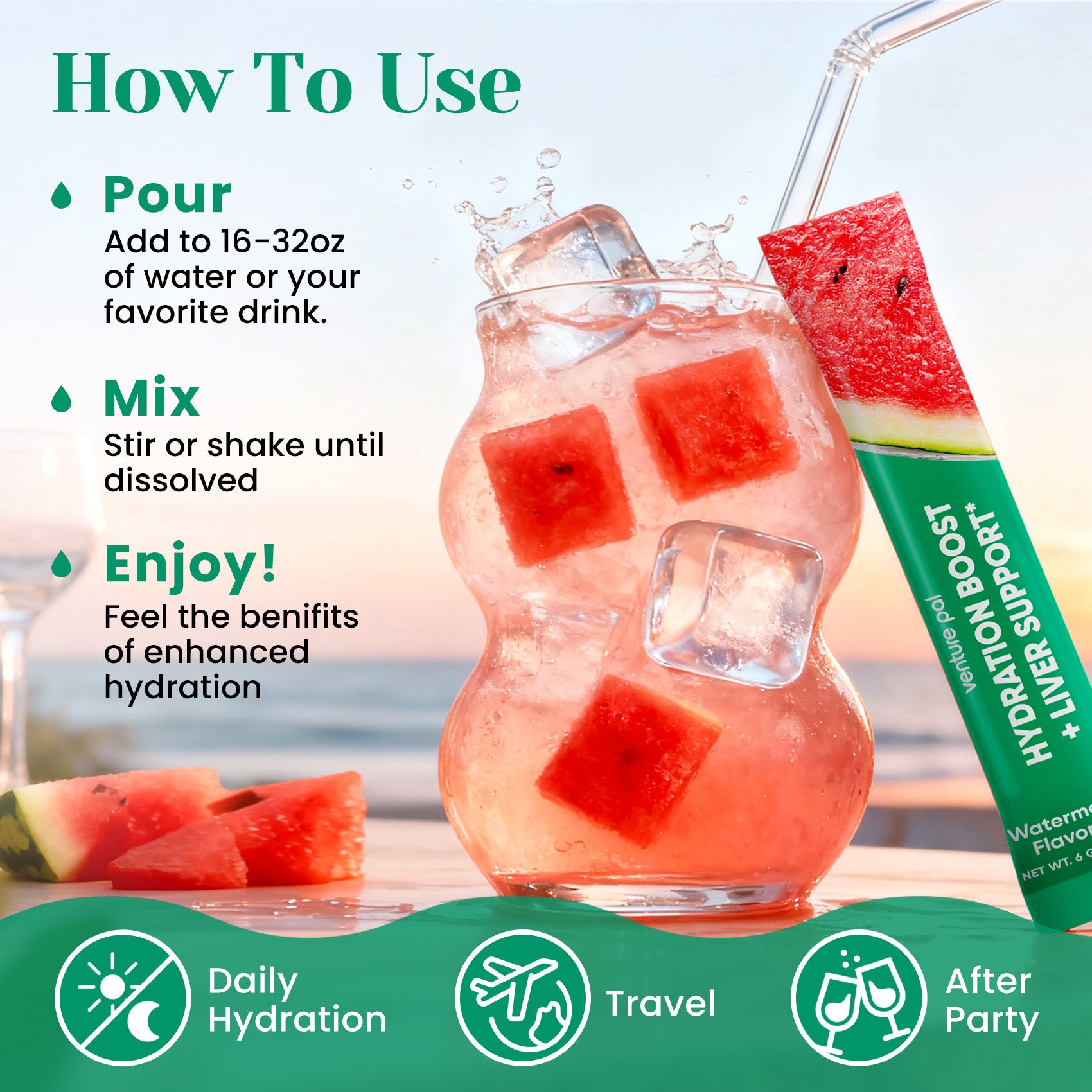 Liver Support Electrolyte Powder Packets & Hydration Powder