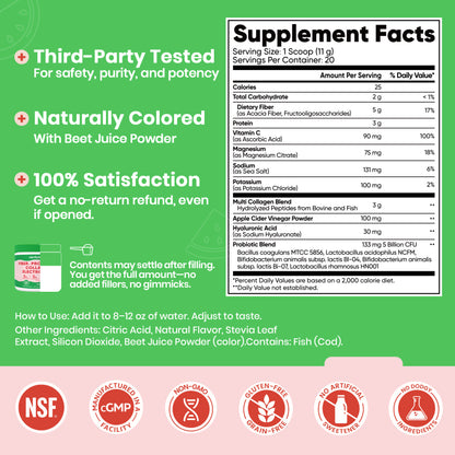 4-in-1 Fiber Supplement - Watermelon