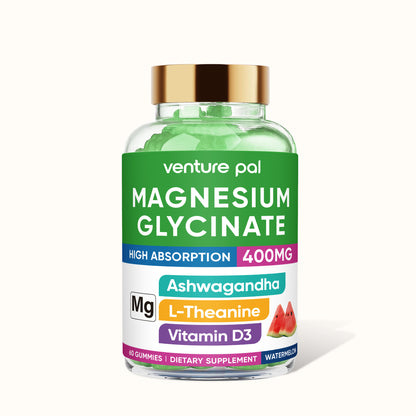 Venture Pal 60 Day Supply Magnesium Glycinate Gummies - Watermelon