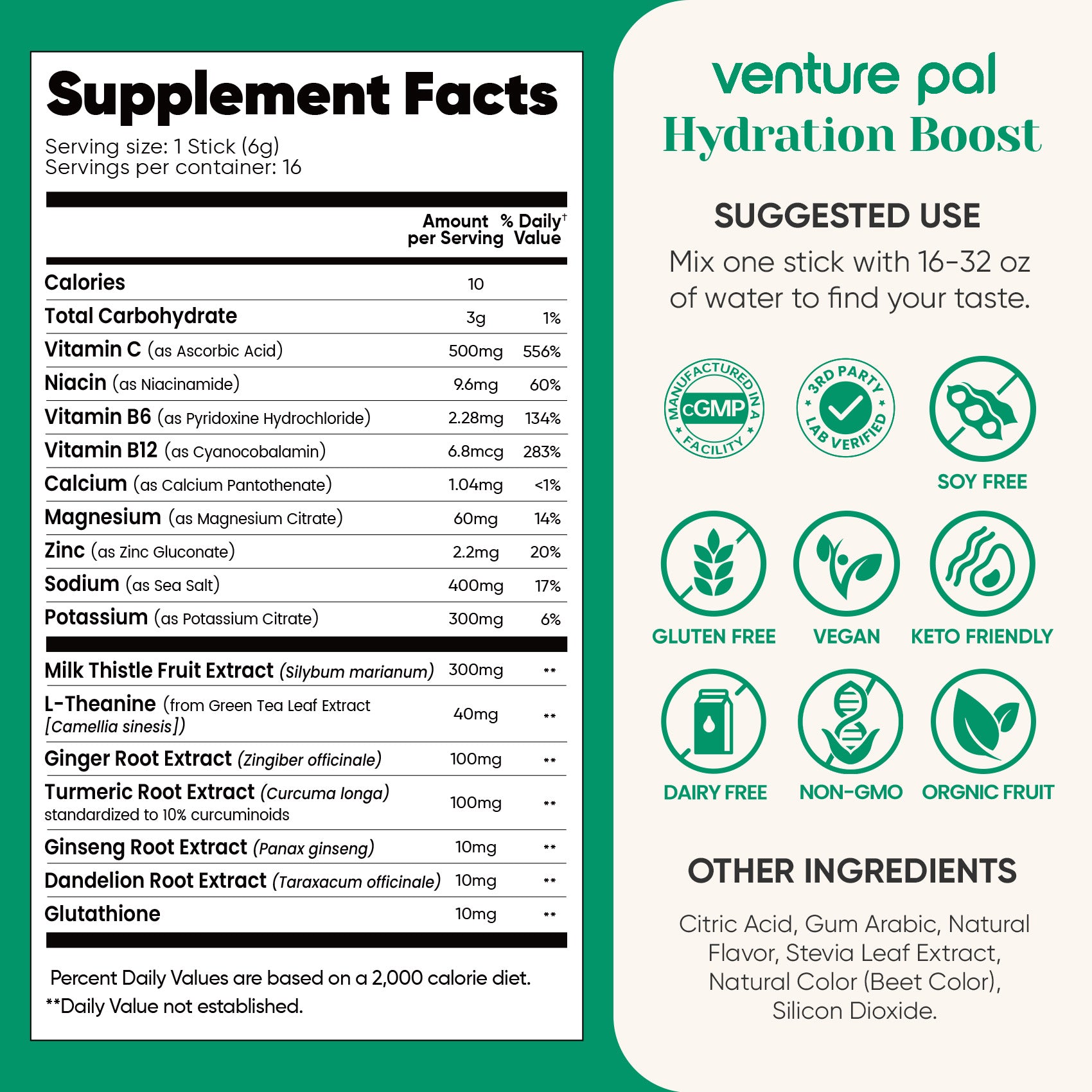 Liver Support Sugar Free Electrolyte Powder Packets
