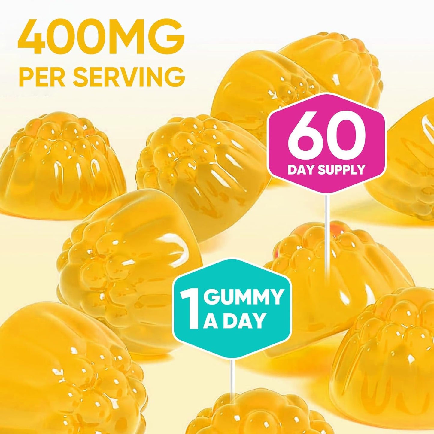 Venture Pal 60 Day Supply Magnesium Glycinate Gummies - Pineapple