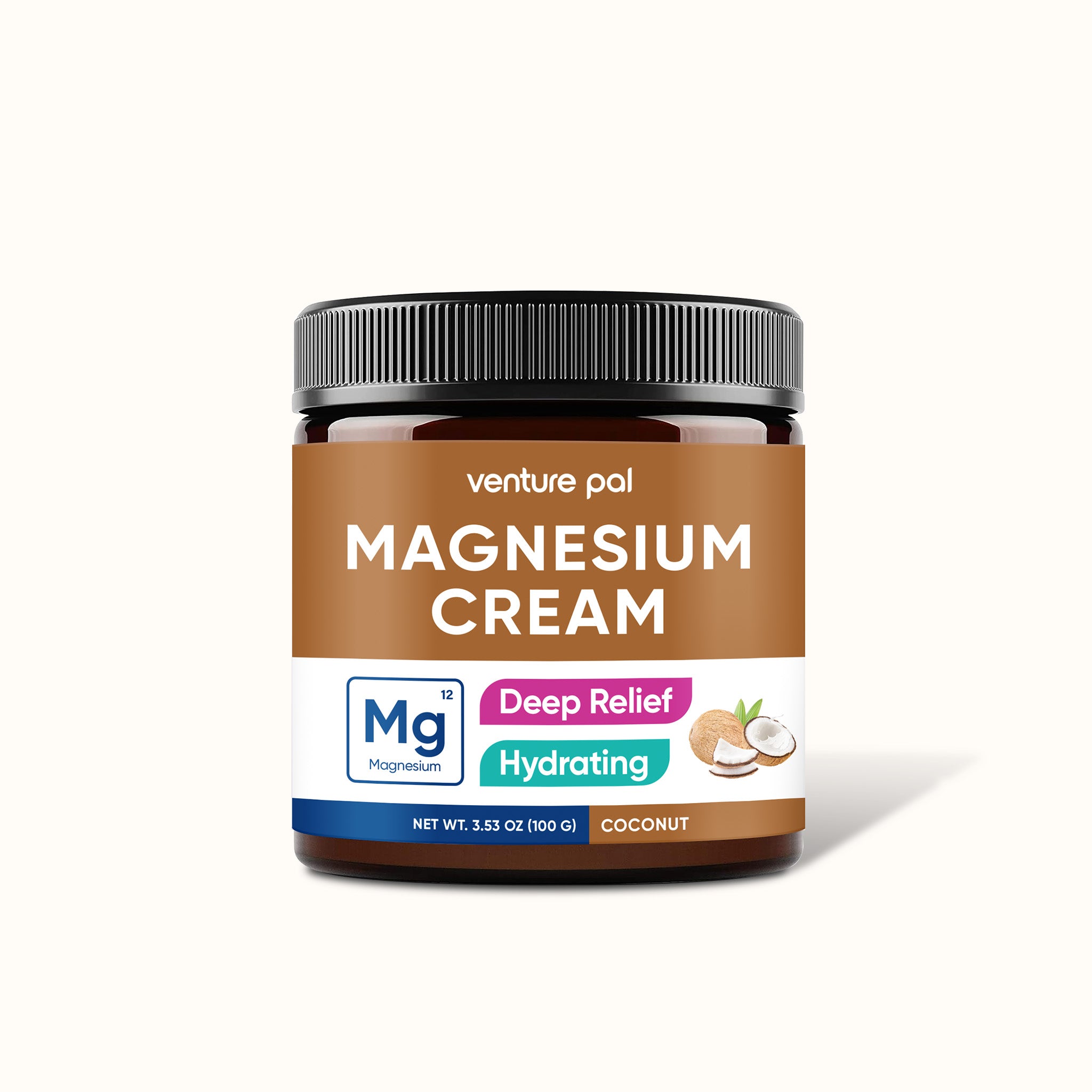 Venture Pal Magnesium Lotion, Topical Magnesium Cream - Coconut