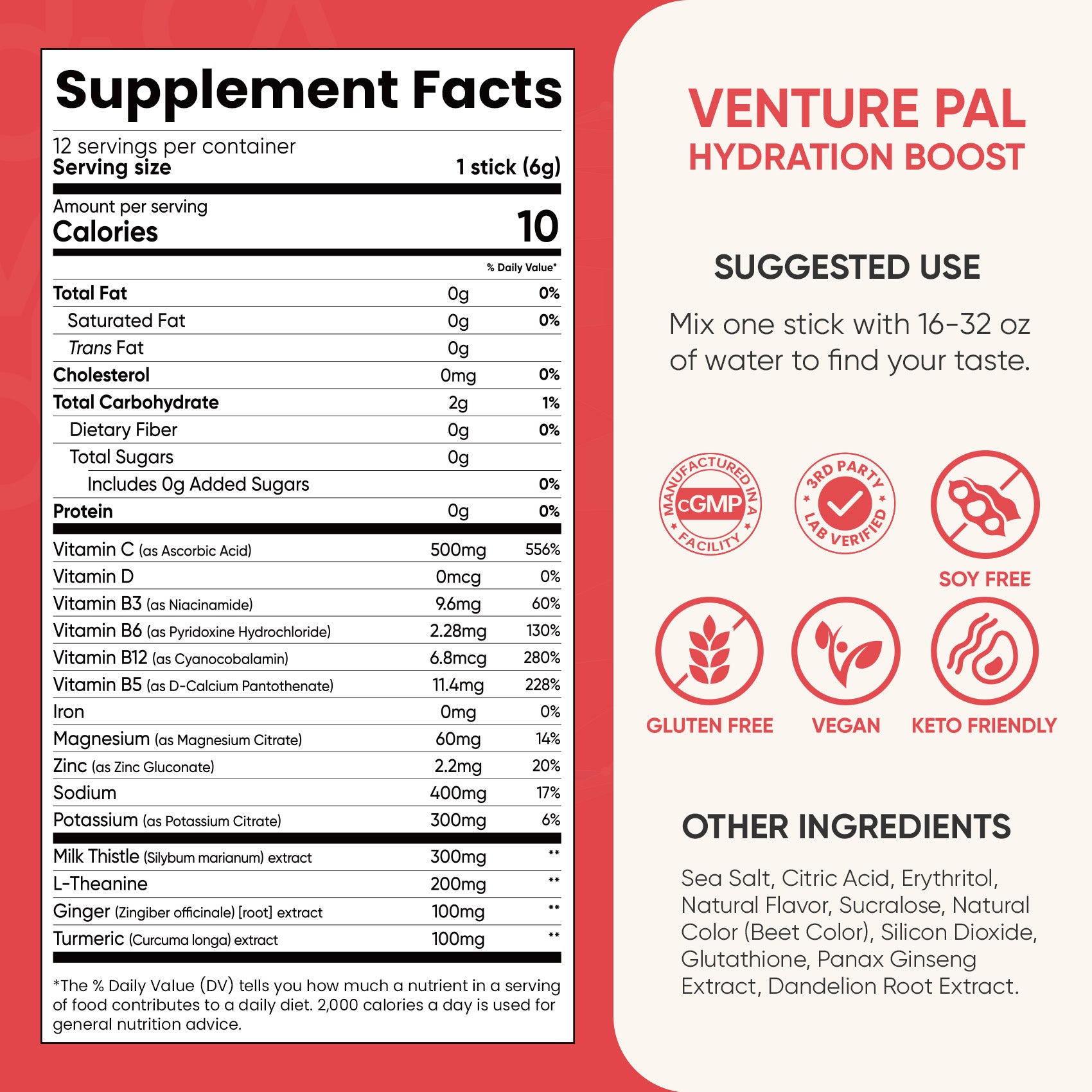 Liver Support Sugar Free Electrolyte Powder Packets - Grapefruit- 12 Sticks