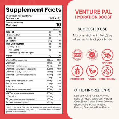 Liver Support Sugar Free Electrolyte Powder Packets - Grapefruit- 12 Sticks