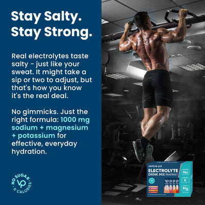 High Sodium Sugar-Free Electrolyte Powder Packets - 16 Sticks