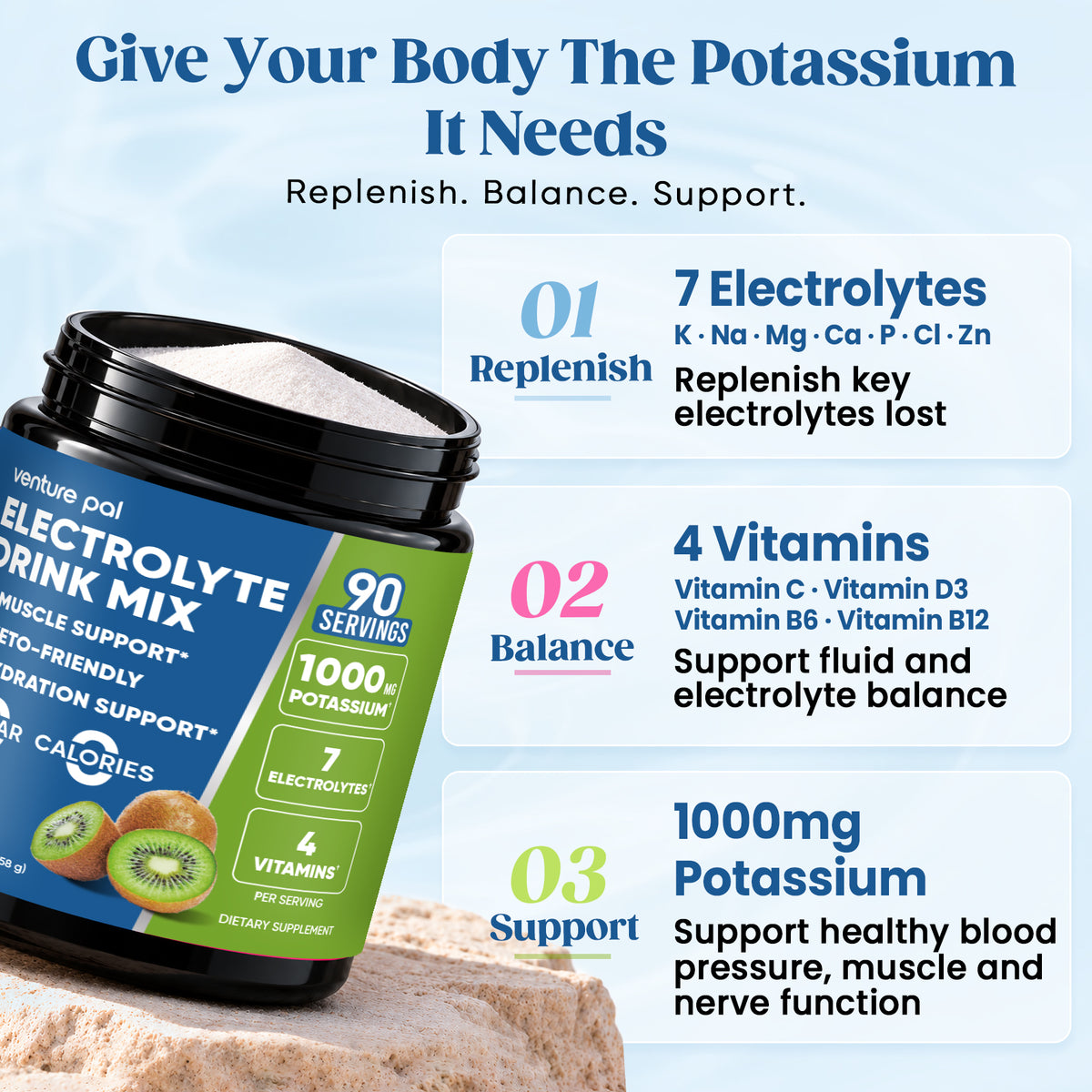 High Potassium Electrolyte Powder