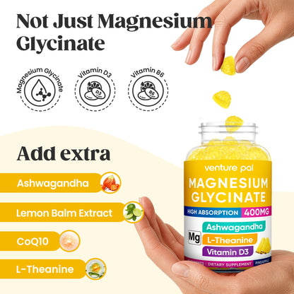 60 Day Supply Magnesium Glycinate Gummies - Pineapple