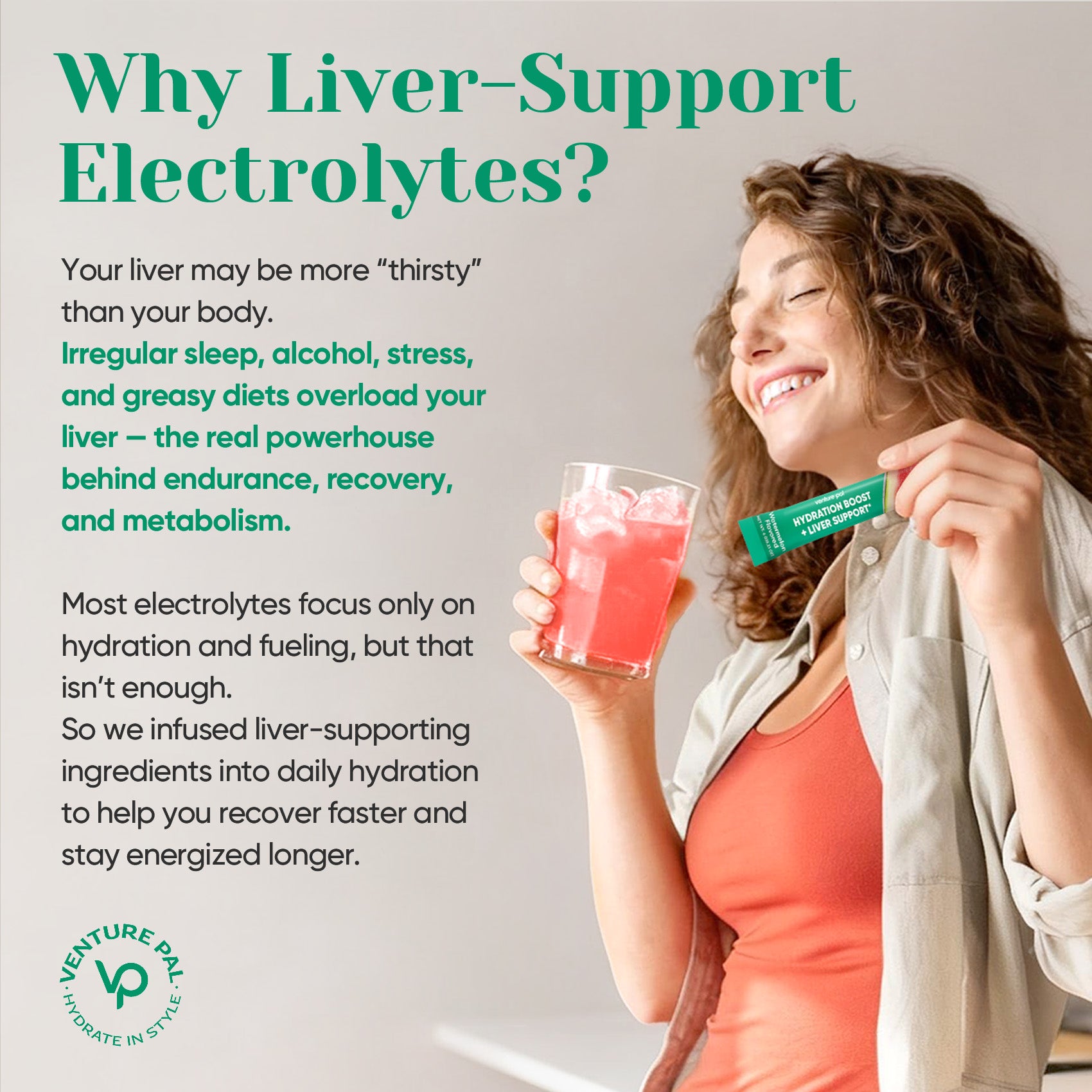 Liver Support Electrolyte Powder Packets & Hydration Powder