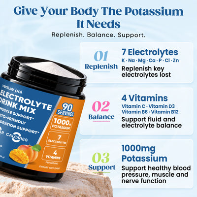 High Potassium Electrolyte Powder