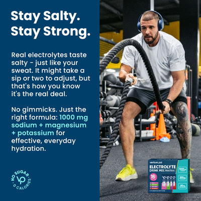 High Sodium Sugar-Free Electrolyte Powder Packets