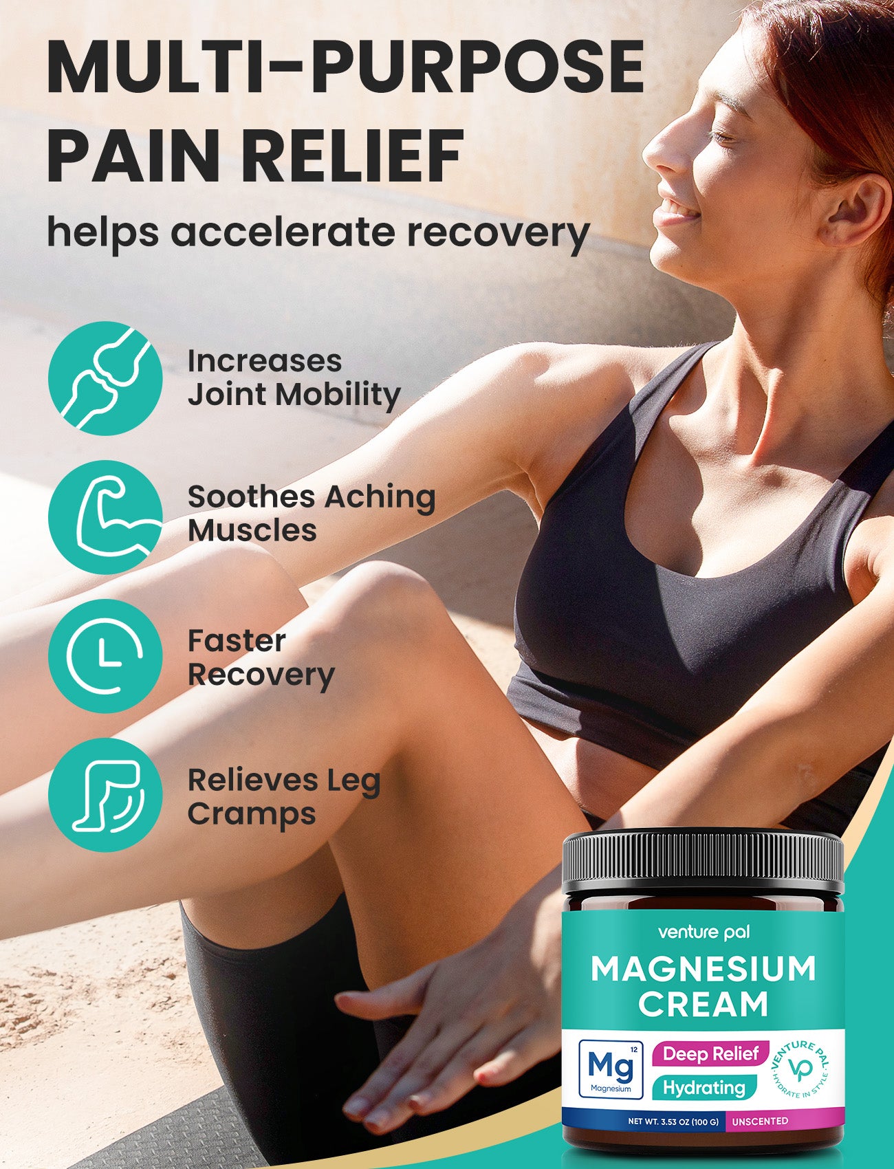 Magnesium Lotion, Topical Magnesium Cream - Unscented