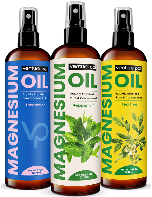 Venture Pal 100% Pure Magnesium Oil Spray - Peppermint - Big 8 oz