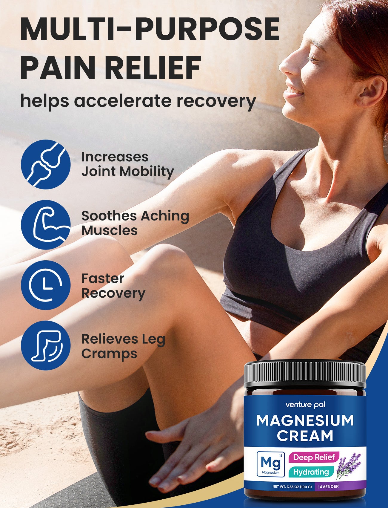 Magnesium Lotion, Topical Magnesium Cream - Lavender