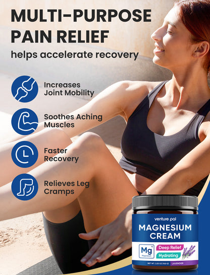 Magnesium Lotion, Topical Magnesium Cream - Lavender