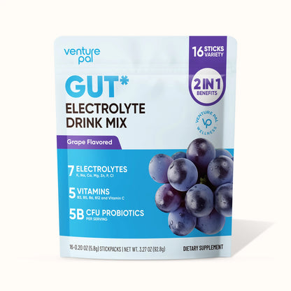 Gut Electrolyte Drink Mix - Grape
