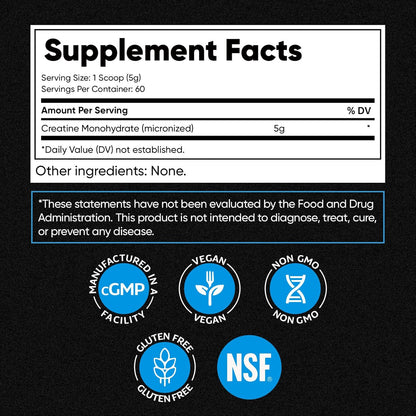 Venture Pal Micronized Creatine Monohydrate Powder – 60 Servings