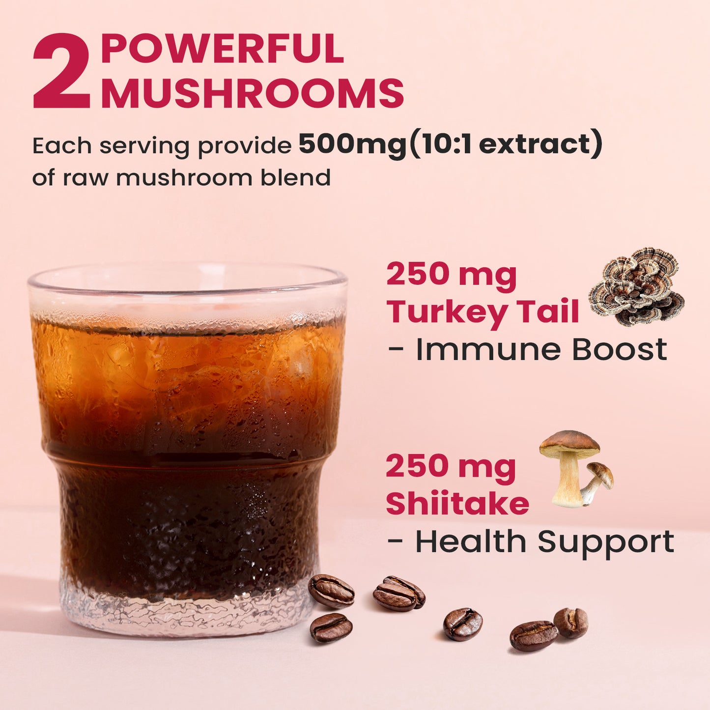 Venture Pal Slim Mushroom Coffee for Weight Loss, 40 Servings