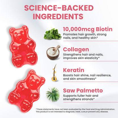 Venture Pal Biotin Gummies – Strawberry