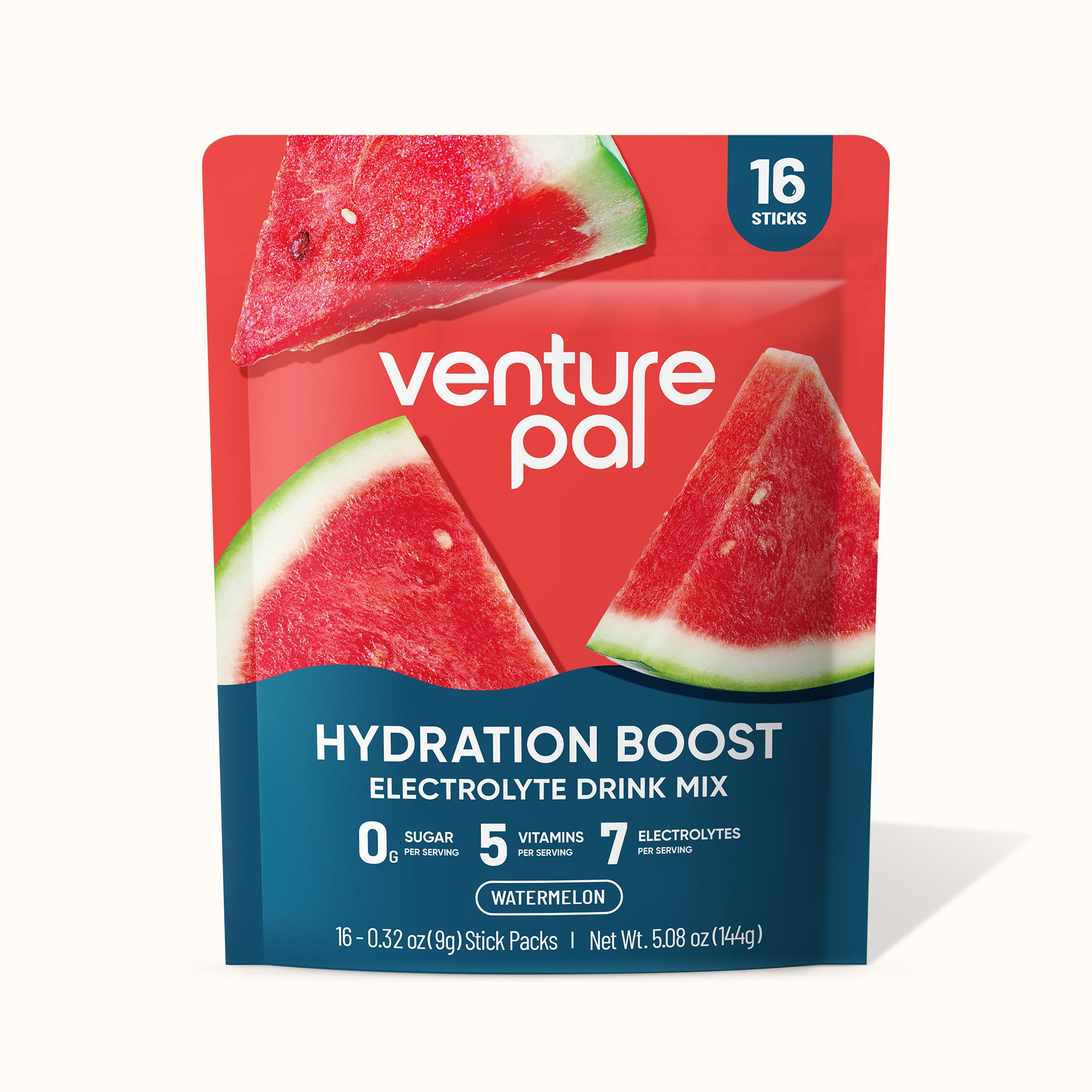Sugar Free Electrolyte Powder Packets - Watermelon - 16 Sticks
