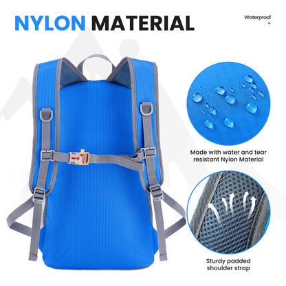 Venture Pal 35L Ultralight Lightweight Packable Foldable Travel Camping Hiking Outdoor Sports Backpack Daypack - Royal Blue