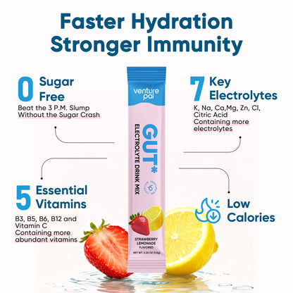 Gut Electrolyte Drink Mix - Strawberry Lemonade