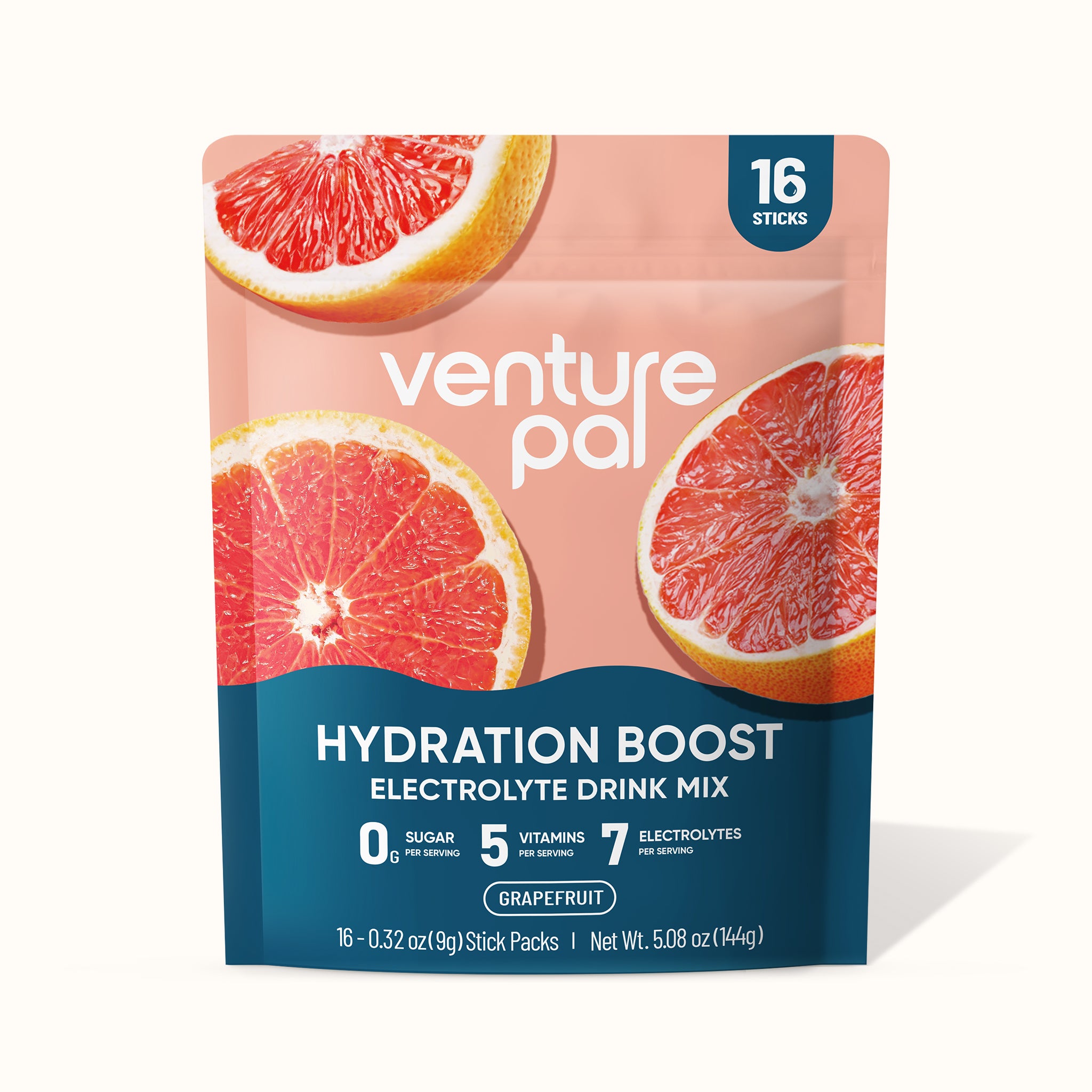 Sugar Free Electrolyte Powder Packets - Grapefruit - 16 Sticks