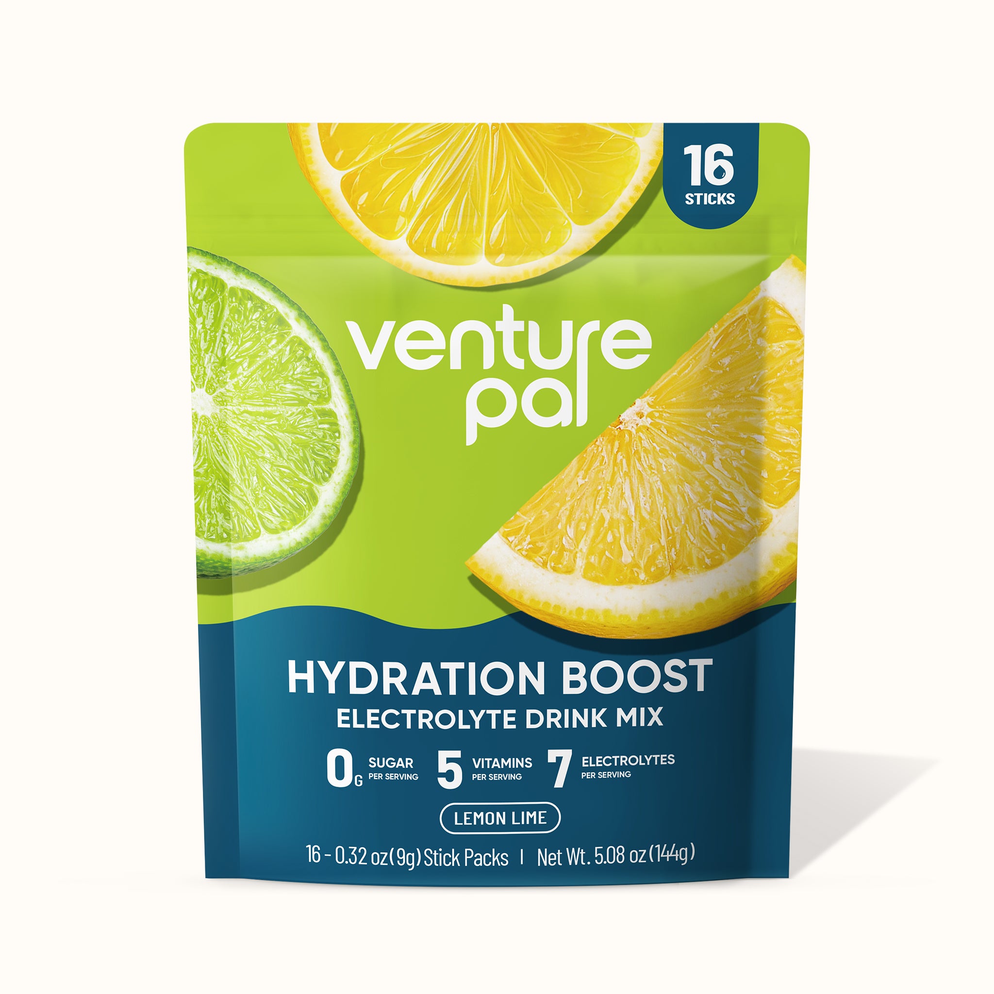 Sugar Free Electrolyte Powder Packets - Lemon Lime - 16 Sticks