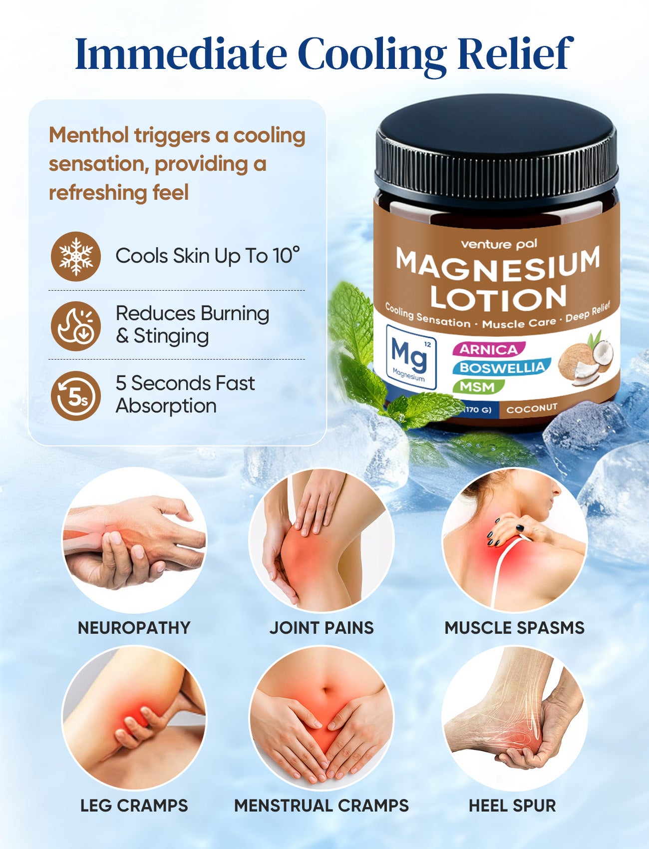 Cooling Magnesium Lotion - Coconut