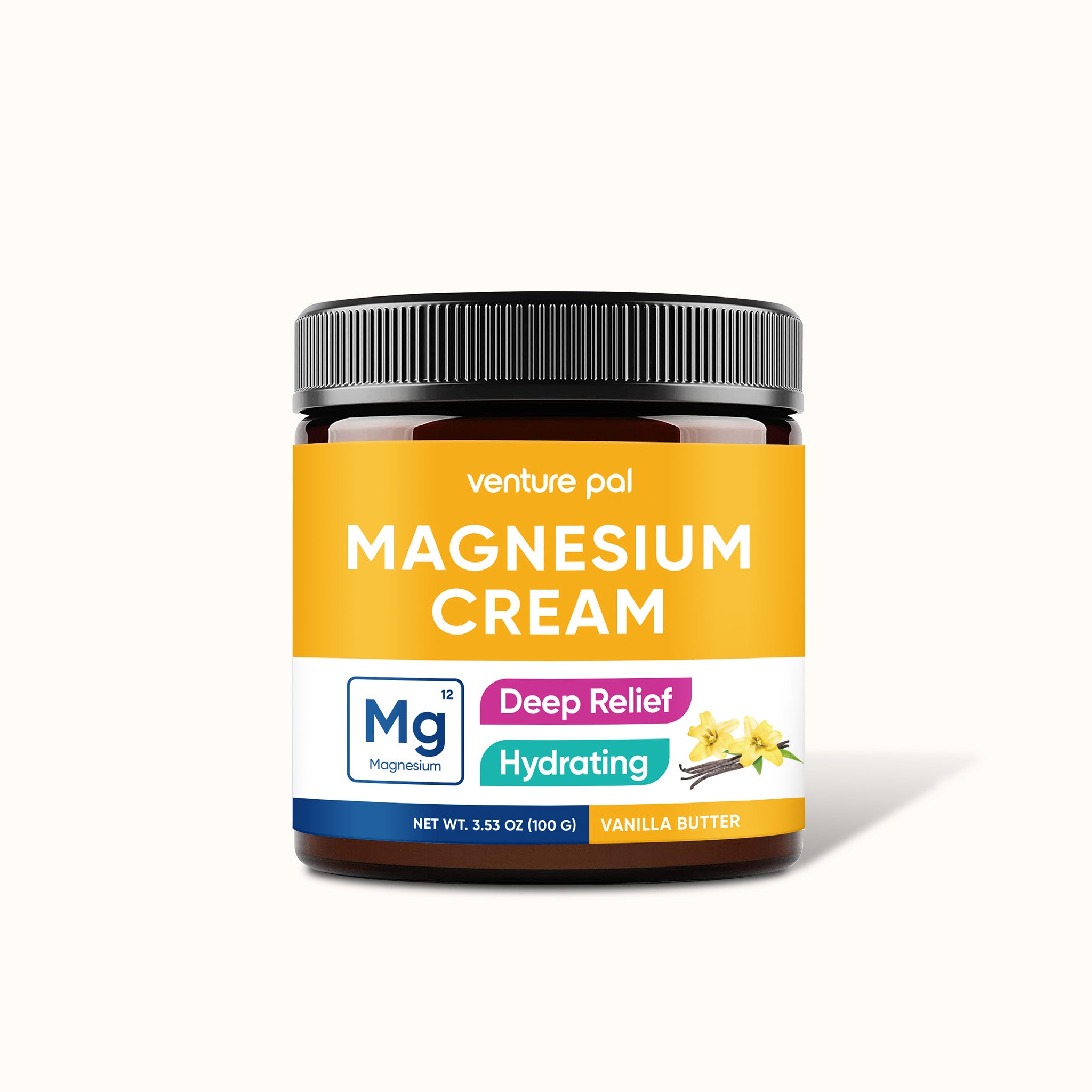 Venture Pal Magnesium Lotion, Topical Magnesium Cream - Vanilla Butter