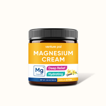 Venture Pal Magnesium Lotion, Topical Magnesium Cream - Vanilla Butter