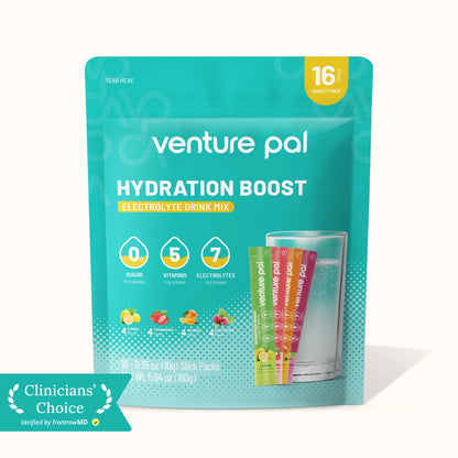 Sugar Free Electrolyte Powder Packets - Variety Pack - 16 Sticks