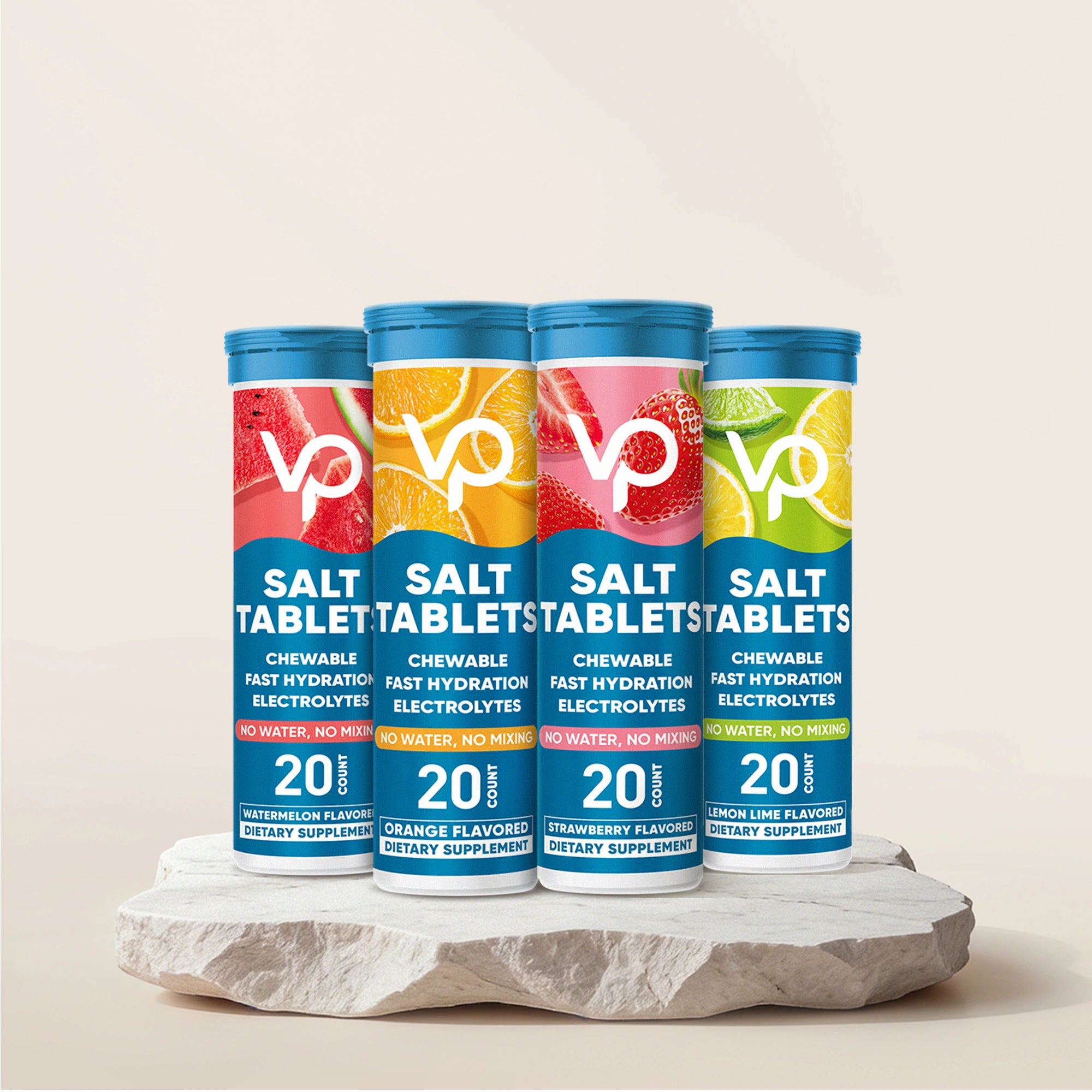 Chewable Electrolyte Tablets - Variety Pack - 80 Tablets