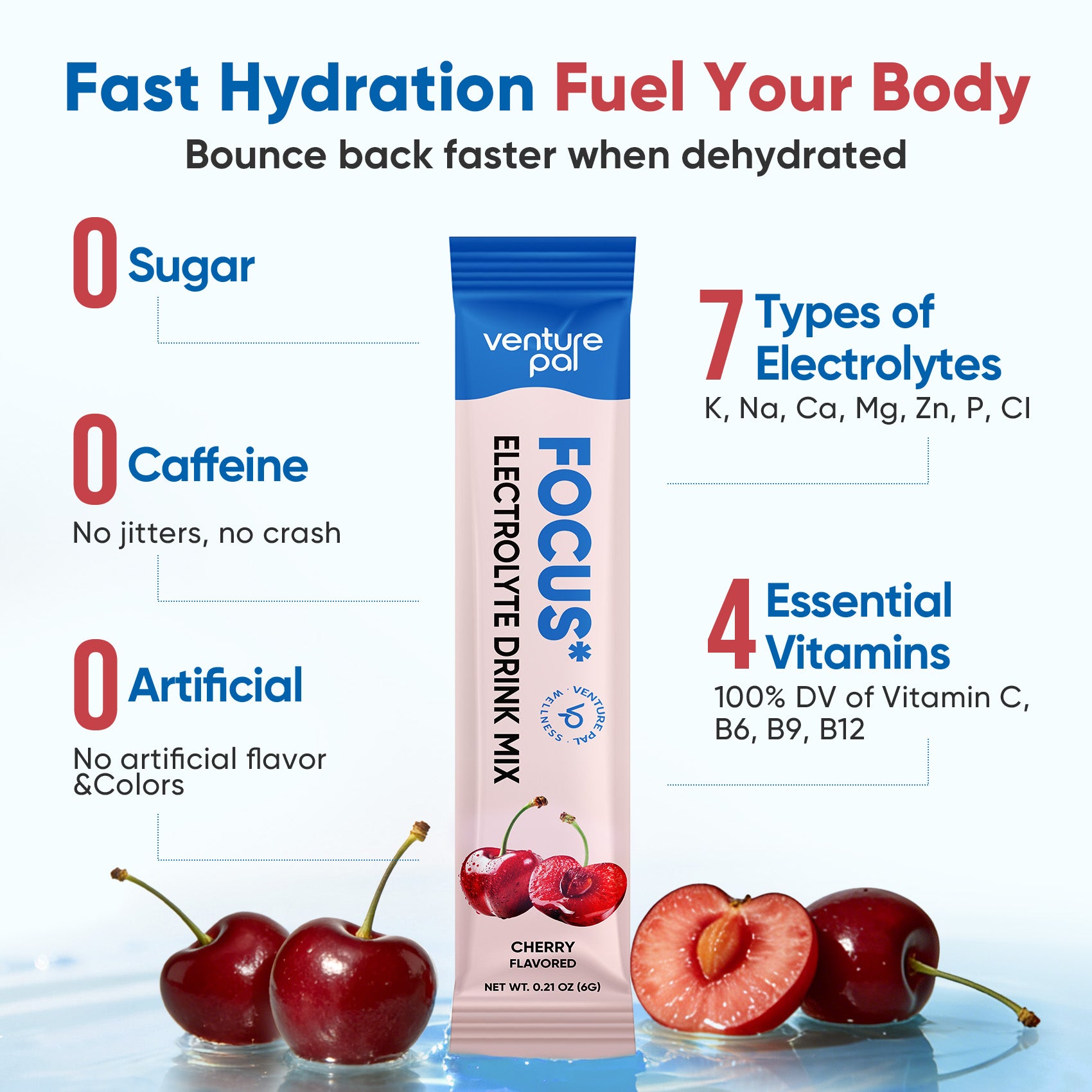 Focus Electrolyte Drink Mix - Cherry
