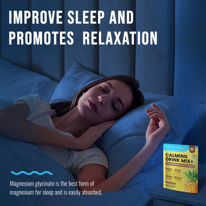 Magnesium Glycinate Powdered Drink Mix - Pineapple- 16 Sticks
