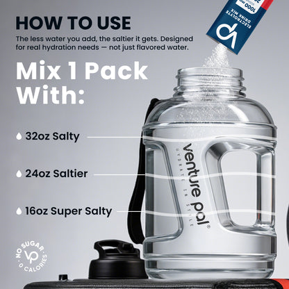 High Sodium Sugar Free Electrolytes Powder Packet - Blue Raspberry Salt - 30 Sticks