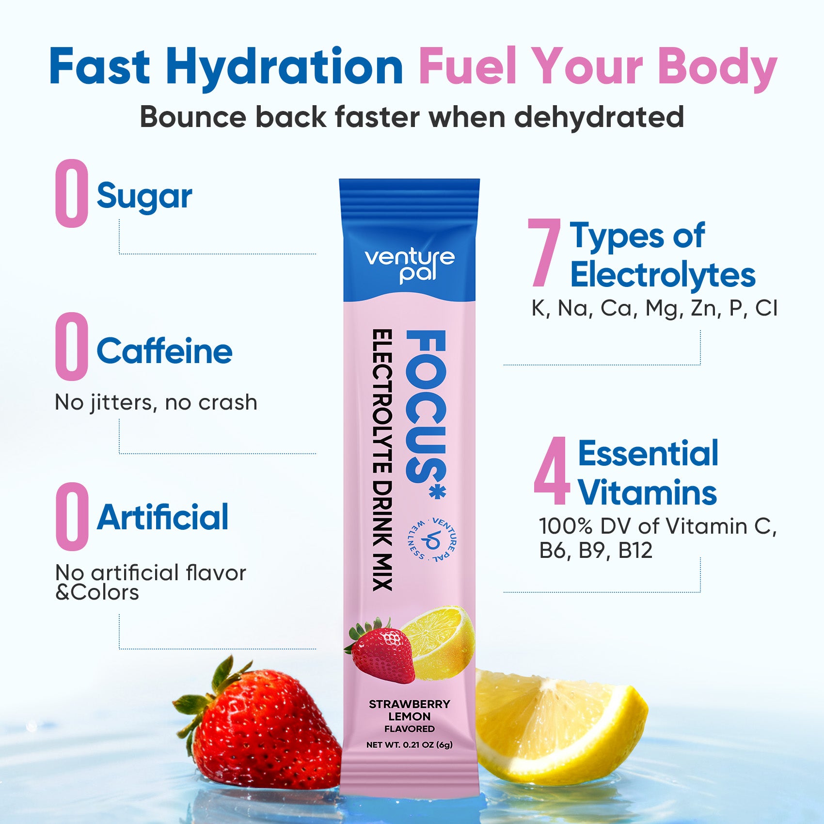 Focus Electrolyte Drink Mix - Variety Pack