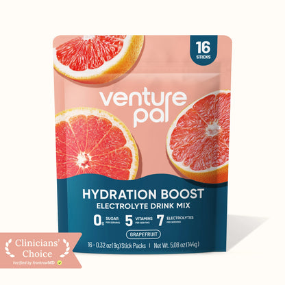 Sugar Free Electrolyte Powder Packets - Grapefruit - 16 Sticks