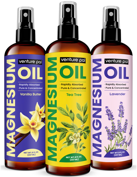 Venture Pal 100% Pure Magnesium Oil Spray - Tea Tree - Big 8 oz