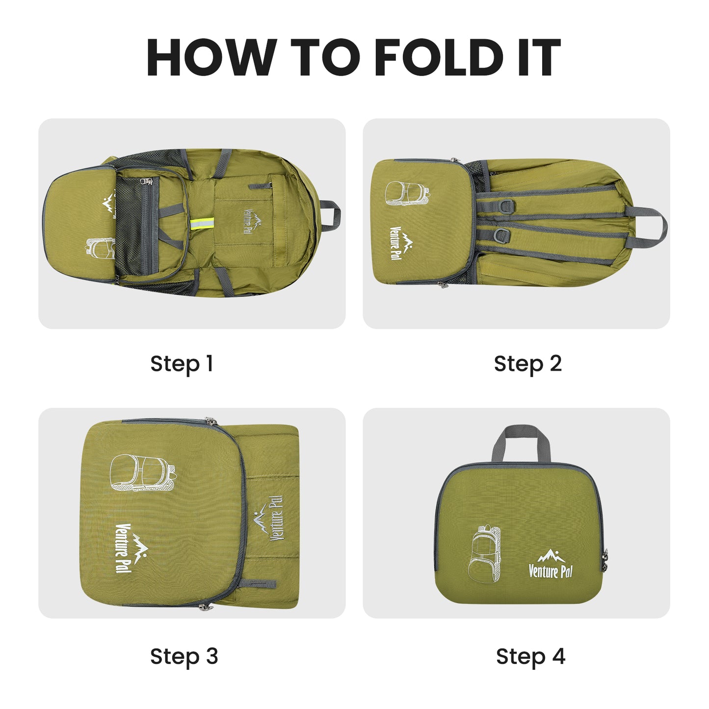 Venture Pal Green 35L Double-Layer Bottom & Shoulder Straps Sports Backpack