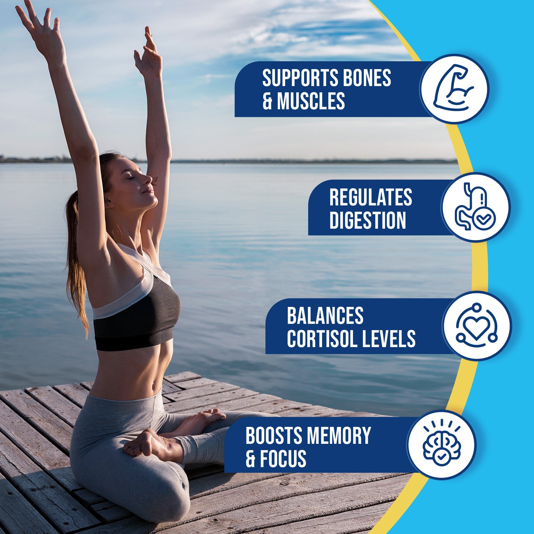 Magnesium Glycinate Powdered Drink Mix - Pineapple- 16 Sticks