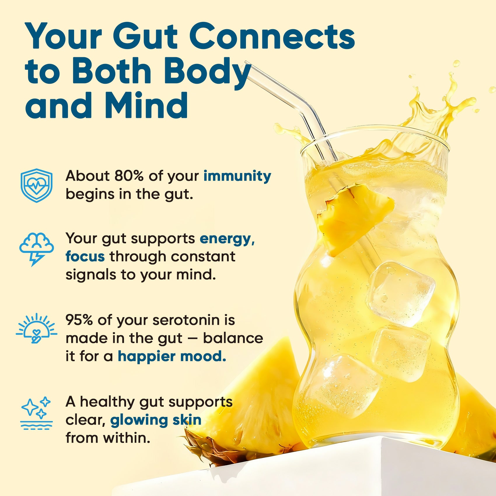Gut Electrolyte Drink Mix - Pineapple