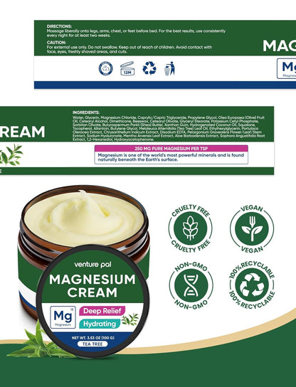 Topical Magnesium Cream - Tea Tree