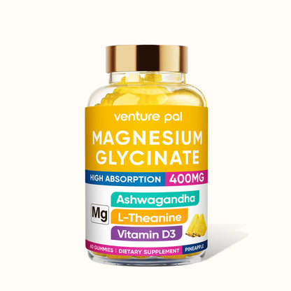 60 Day Supply Magnesium Glycinate Gummies - Pineapple