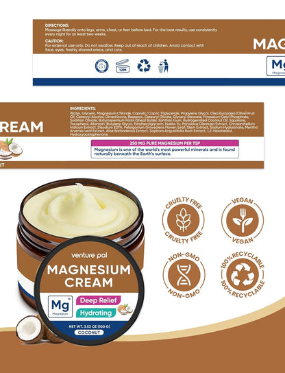 Topical Magnesium Cream - Coconut