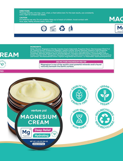 Topical Magnesium Cream - Unscented