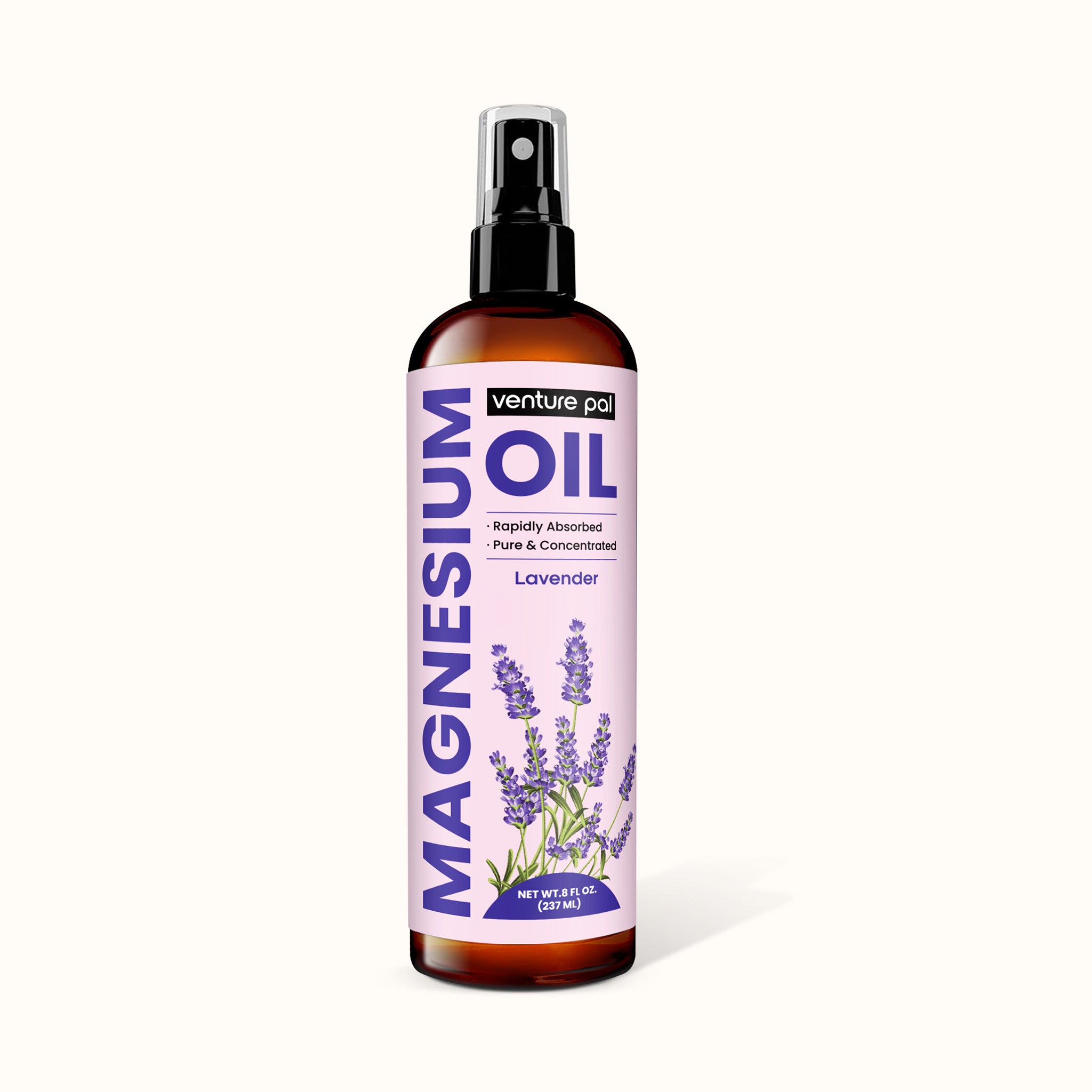 Venture Pal 100% Pure Magnesium Oil Spray - Lavender - Big 8 oz
