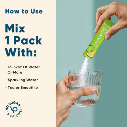 Sugar Free Electrolyte Powder Packets - Lemon Lime - 16 Sticks