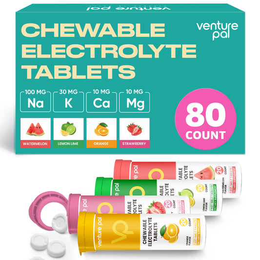 Venture Pal Sugar Free Chewable Fast-Melt Electrolyte Tablets - 80 Tablets