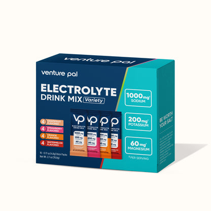 High Sodium Sugar Free Electrolytes Powder Packet - Variety Pack - 16 Sticks